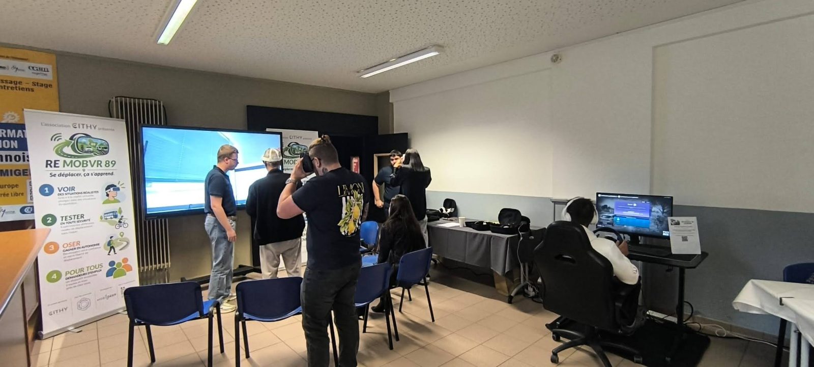 Nouveauté 2026 : les casques de réalité virtuelle RE MOBVR 89 de CITHY pour apprendre à se déplacer.
